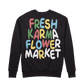 Flower Market Crewneck - Black