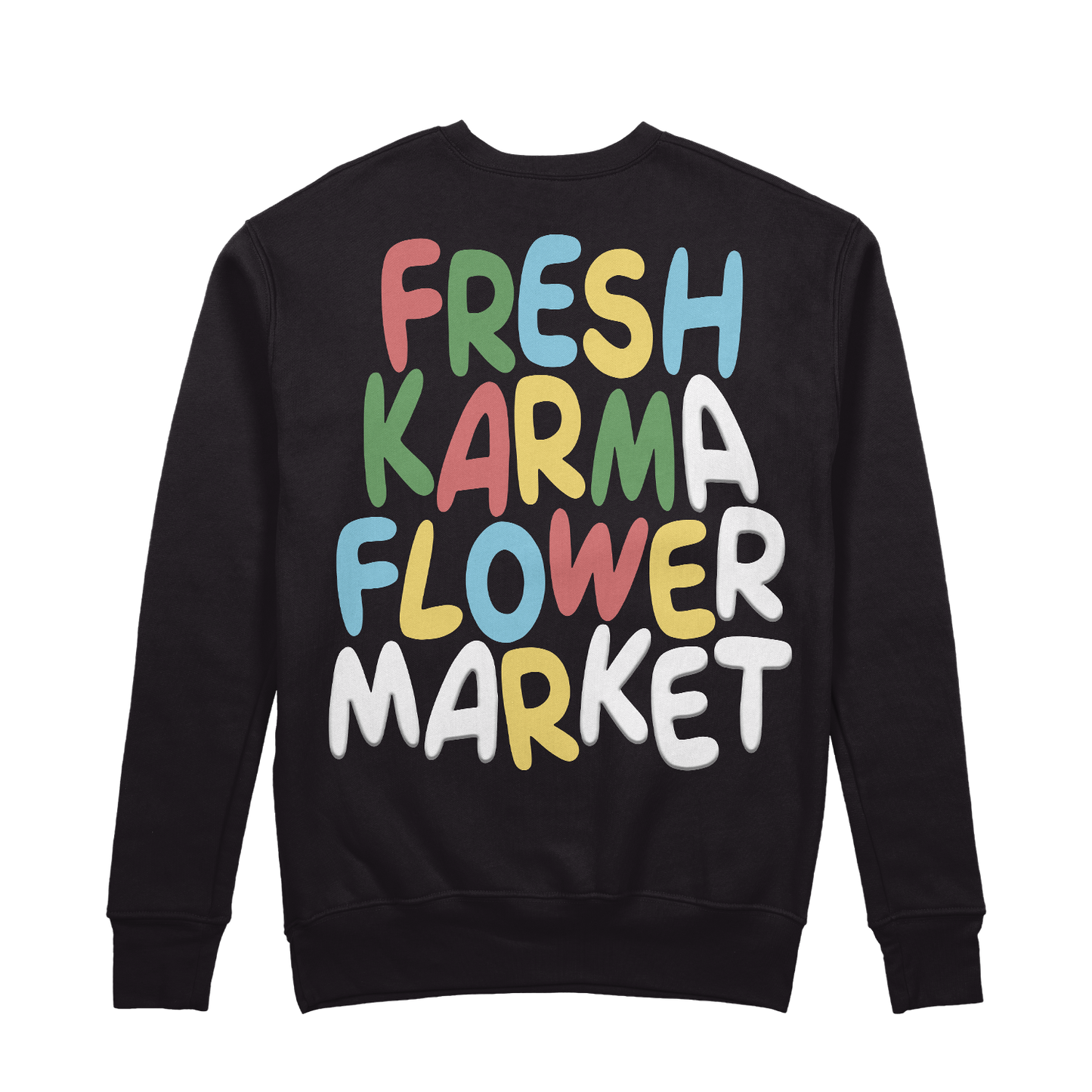 Flower Market Crewneck - Black