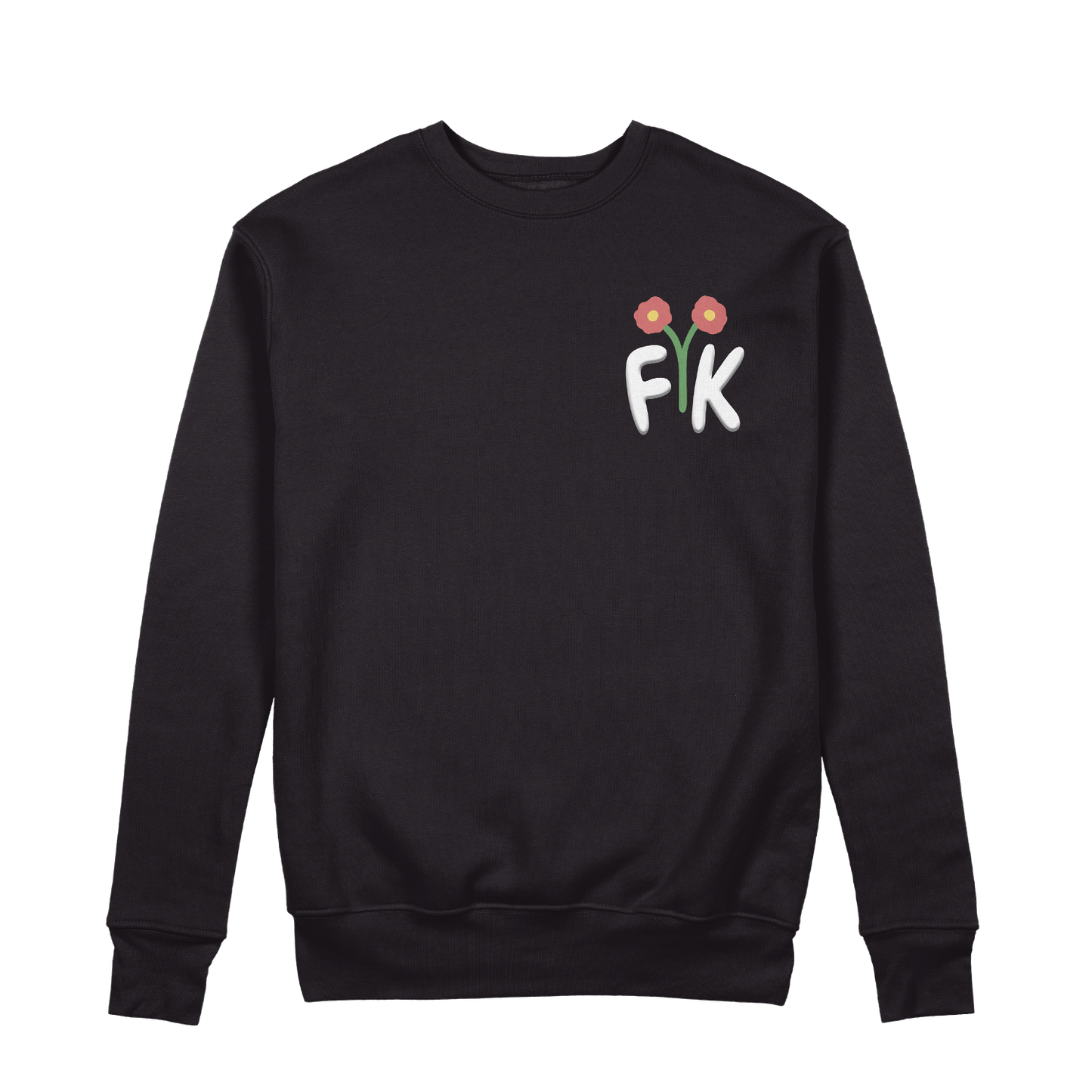 Flower Market Crewneck - Black