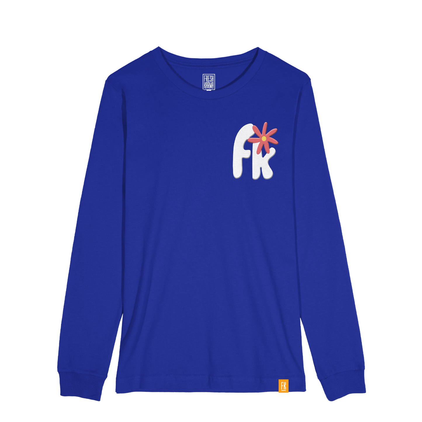 Flower Market Long Sleeve - Royal Blue