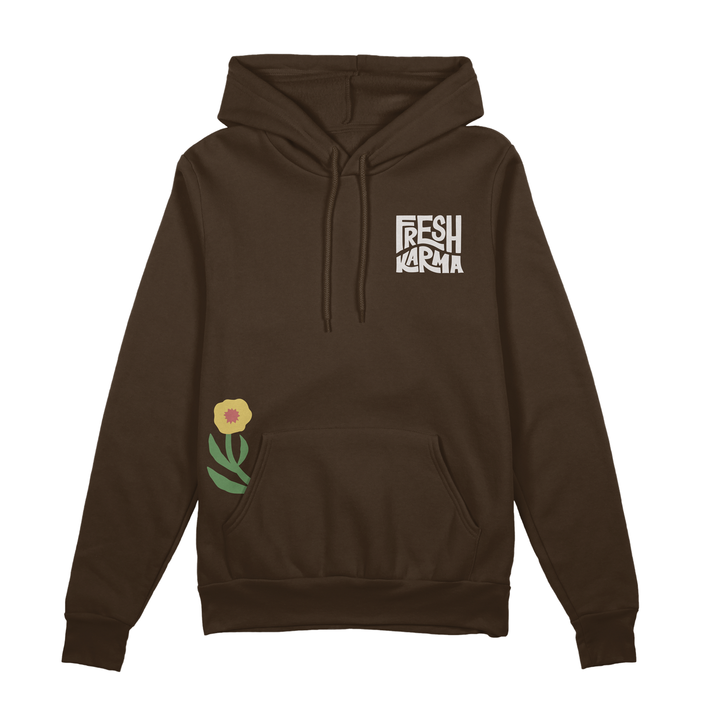 Flower Market Hoodie - Brown